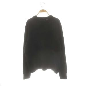 MILA OWEN MILAOWEN 24AW カレッジモチーフジャガードニットプルオーバー セーター ウール混 F 黒 白 /MI OS