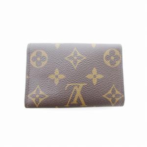 LOUIS VUITTON M60701 モノグラム ミュルティクレ 6連キーケース ブラウン フューシャピンク /UO