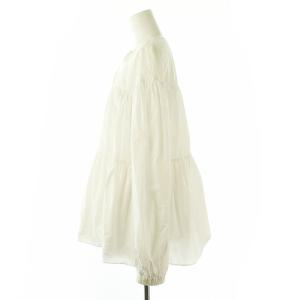 yori リボンボリュームギャザーブラウス F 白 /MI OS