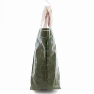 Hervé Chapelier ハンドバック マルシェバッグ カーキ /AE