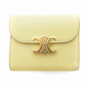 財布 スモールウォレット 二つ折り トリオンフ 黄 イエロー /UO