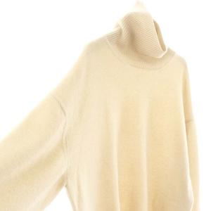 MUSE de Deuxieme Classe JUSPER タートルネックプルオーバー ニット セーター 長袖 ベージュ /HK OS