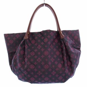 russet ハンドバッグ トートバッグ 総柄 ナイロン 紺 紫 /TK OF