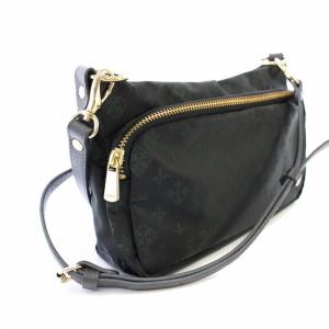 russet ショルダーバッグ ナイロン 総柄 黒 緑 /TK OF