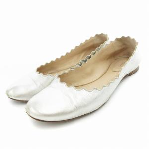 Lauren バレエパンプス バレリーナシューズ 37 銀色 シルバーカラー /UO SH