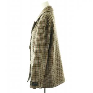 Ameri VINTAGE ECO WOOL BIG JACKET ジャケット チェック F ベージュ /HK OS