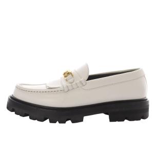 CELINE トリオンフチェーン付き マーガレット ローファー 37 ホワイト