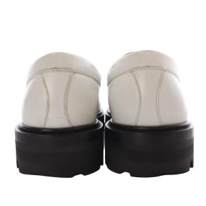 CELINE トリオンフチェーン付き マーガレット ローファー 37 ホワイト