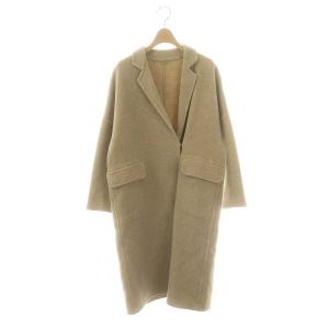 Victorian リバーコート アウター ロング チェスター ウール イエローベージュ /DO OS