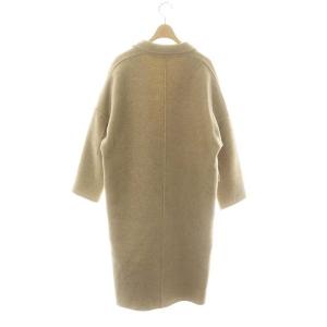 MUSE de Deuxieme Classe Victorian リバーコート アウター ロング チェスター ウール イエローベージュ /DO OS