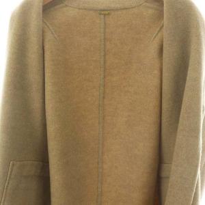 MUSE de Deuxieme Classe Victorian リバーコート アウター ロング チェスター ウール イエローベージュ /DO OS