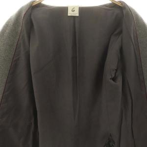 6 ROKU BEAUTY&YOUTH ウール混 テーラードジャケット 36 グレー /MI OS