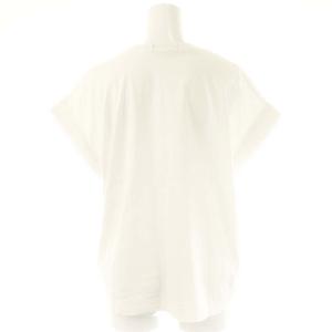 Drawer コットンスムースフリンジクルーTEE Tシャツ カットソー 1 オフホワイト /DO OS