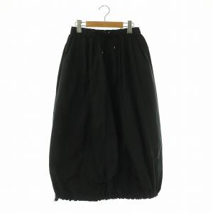 24SS ウェストギャザースカート バルーンスカート 36 黒 ブラック /CX OS