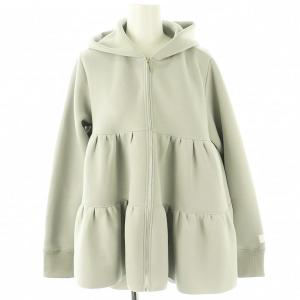 ダンボールティアードパーカー ジップアップ 長袖 F グレー /HK OS