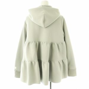 yori ダンボールティアードパーカー ジップアップ 長袖 F グレー /HK OS