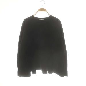 チャンキーバックフレアTee  スウェット トレーナー プルオーバー F 黒 ブラック YR11-24080SP