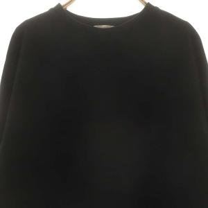yori チャンキーバックフレアTee  スウェット トレーナー プルオーバー F 黒 ブラック YR11-24080SP