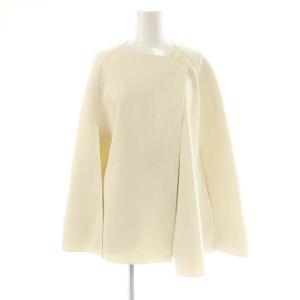 24SS ポリエステルリバーケープコート ノーカラー F アイボリー /DO OS