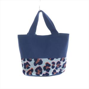 FEILER ラブラリーバイ LOVERARY BY レオパード柄 トートバッグ ハンド ファーチャーム キャンバス