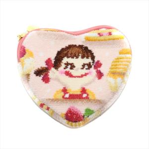 ラブラリーバイ LOVERARY BY 2023年 ポーチ ペコスマイルケーキ ハート型 ラメ ペールアプリコット