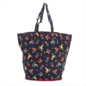 FEILER エコバッグ トートバッグ 折りたたみ ハイジ 総柄 ナイロン 黒 マルチカラー /AS OS