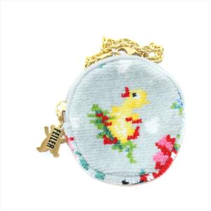 FEILER 2023年製 ハイジドット チャームポーチ グレー HED-231318 /AS OS