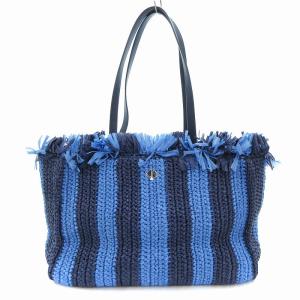 サムストライプストロートートバッグ 青 ブルー PXRUA385 /AE