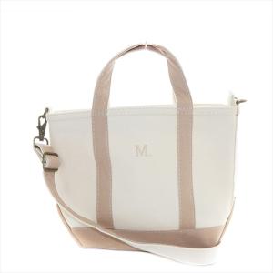 トートバッグ ハンドバッグ ショルダー 2WAY ストラップ キャンバス A5サイズ アイボリー 282340