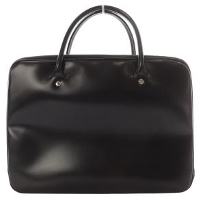 COMME des GARCONS トートバッグ スクエア フェイクレザー ブラック