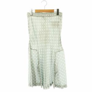 シルクドット スカート ロング M グレー /HK OS