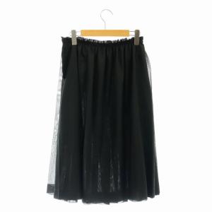 Tao AD2012 重ねスカート ロング フレア S ブラック /DO OS SH