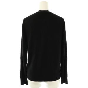 TORY BURCH ロゴボタン カーディガン ニット ウール M 黒 /MI OS