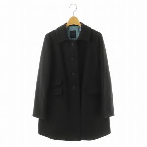 ウールカシミヤ ハーフコート アウター 38 ネイビー /HK OS