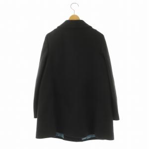 TOMORROWLAND collection ウールカシミヤ ハーフコート アウター 38 ネイビー /HK OS