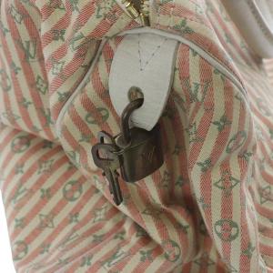 LOUIS VUITTON モノグラム ミニ ラン クロワゼット スピーディ30 ハンドバッグ ルージュ M95501