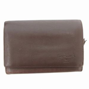 idea 二つ折り財布 ウォレット レザー 茶 ブラウン /AE
