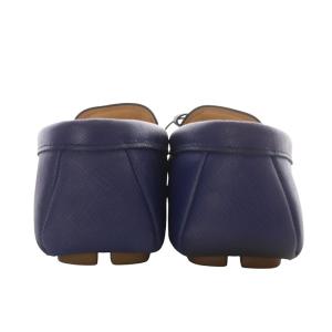 PRADA ドライビングシューズ リボンモチーフ 38 ネイビー 1DD070