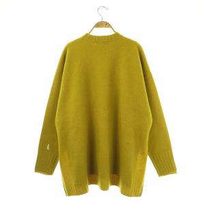 nagonstans サイドスリットウールニット セーター M マスタード /DO OS