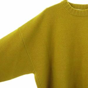 nagonstans サイドスリットウールニット セーター M マスタード /DO OS