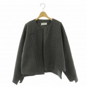 23AW flap cardigan ジャケット 薄手 M グレー /DO OS