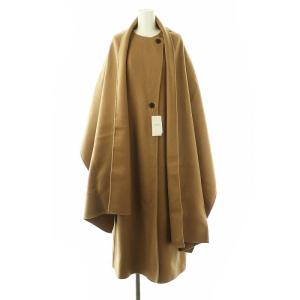 23AW SUPER110Sダブルビーバー ストールセットコート 038 キャメル