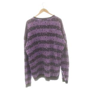 ALDIES セットアップ スカルボーダースウェット スカルボーダーサルエルパンツ S パープル ブラック /DF OS