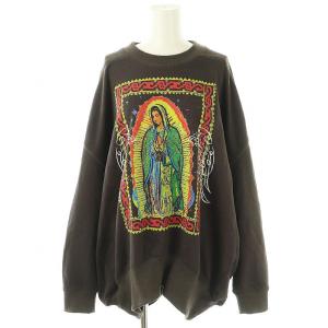 ロザリーファニースウェット トレーナー 長袖 オーバーサイズ チャコール マルチカラー /ES OS SH