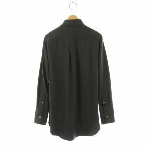 MADISONBLUE MADAME LONG SHIRT FLANNEL シャツ ウール 01 ダークグレー /MI OS