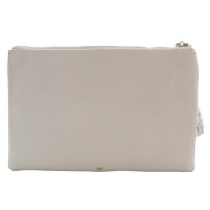 ANYA HINDMARCH GERGIANA CLUTCH クラッチバッグ ライトグレー