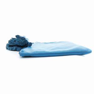 ANYA HINDMARCH GERGIANA CLUTCH クラッチバッグ カーフレザー フリンジ ロンドンブルー /UO
