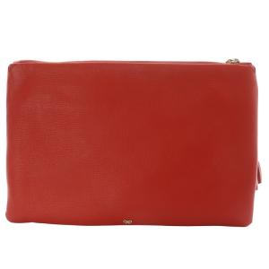 ANYA HINDMARCH GERGIANA CLUTCH クラッチバッグ レザー レッド /YO15