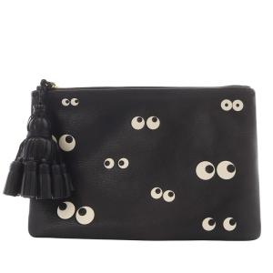 GERGIANA NOCTURNAL EYES クラッチバッグ レザー ブラック