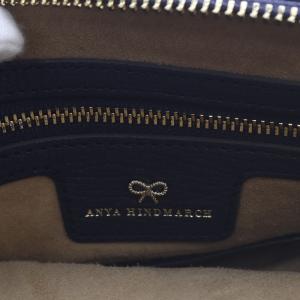 ANYA HINDMARCH GERGIANA CLUTCHEYES アイズ クラッチバッグ レザー ネイビー /YO9